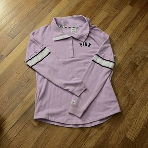 PINK Victoria's Secret quarter button sweater